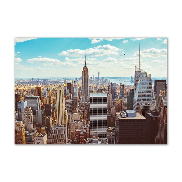 Acrylglas-Druck New York aus der Vogelperspektive