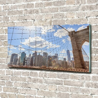 Foto auf Acryl New Yorker Brücke