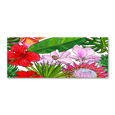 Acrylbild Fotodruck Hawaiianische Blumen
