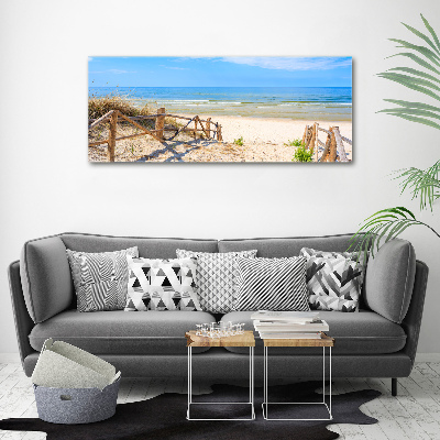 Bild auf Acrylglas Zugang zum Strand