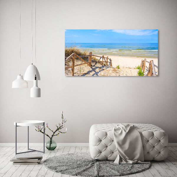 Bild auf Acrylglas Zugang zum Strand