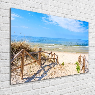 Bild auf Acrylglas Zugang zum Strand