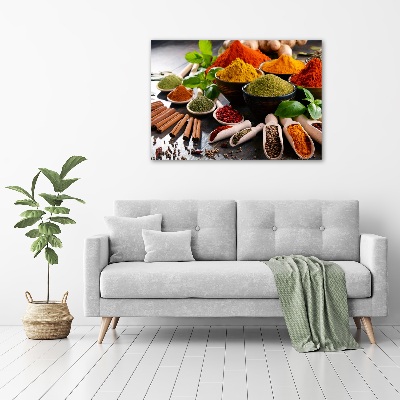 Acrylbild Fotodruck Bunte Gewürze