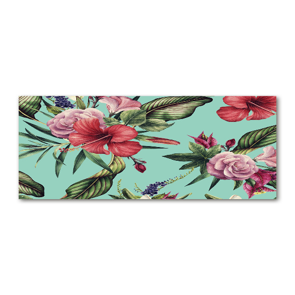 Foto auf Acryl Tropische Blumen