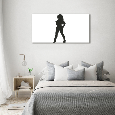 Bild auf Acrylglas Silhouette einer Frau