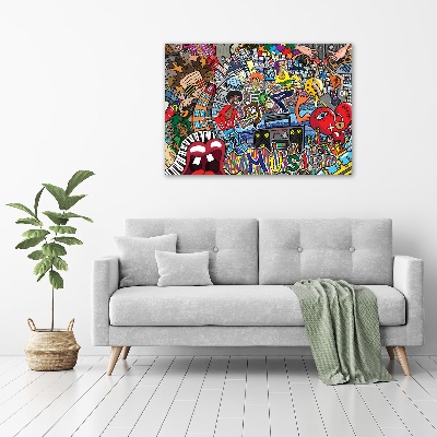 Acrylbild Fotodruck Musikalische Collage