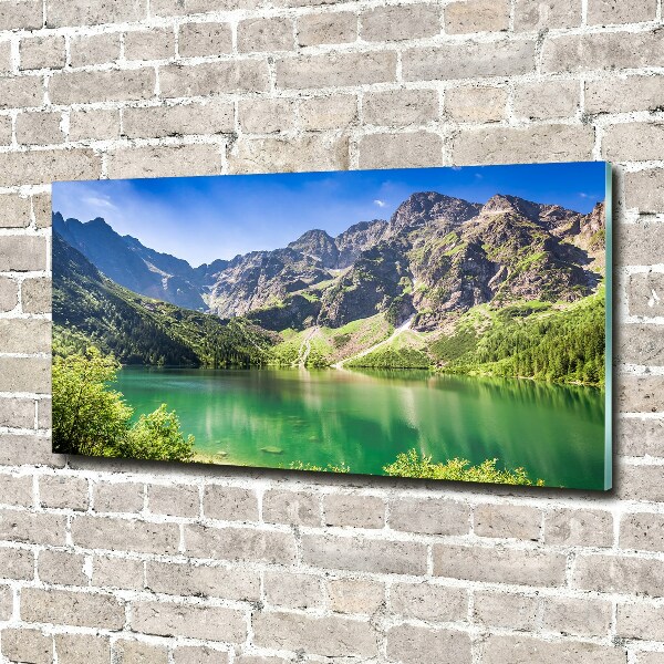 Acrylbild Fotodruck Das Meeresauge der Tatra-Berge
