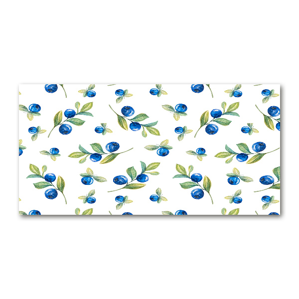 Acrylbild Fotodruck Blaubeeren