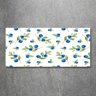 Acrylbild Fotodruck Blaubeeren