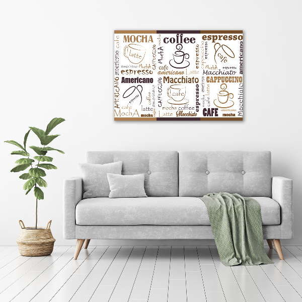 Foto auf Acryl Zeit für Kaffee