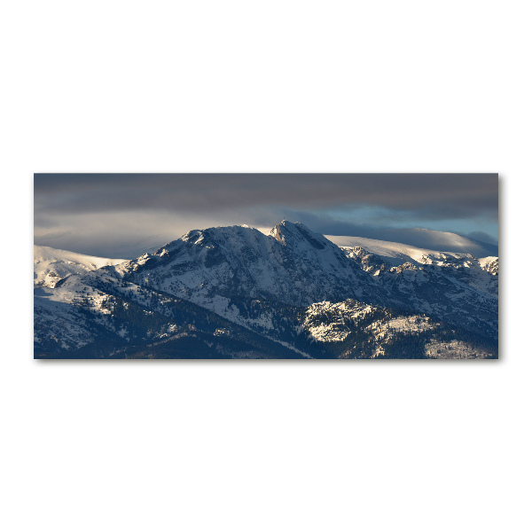 Acrylglas-Druck Giewont im Winter