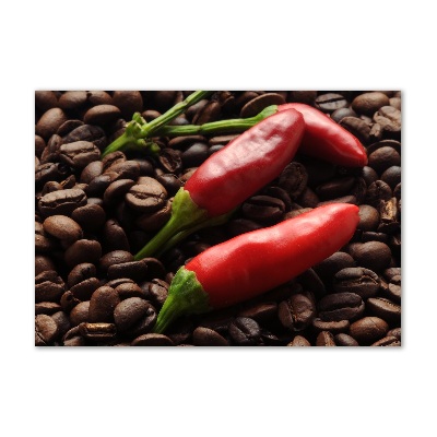 Acrylglas-Druck Chili und Kaffee