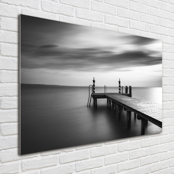 Acrylglas-Druck Pier am See