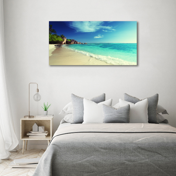 Foto auf Acryl Strand der Seychellen