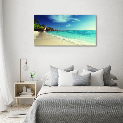 Foto auf Acryl Strand der Seychellen