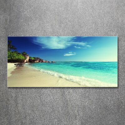 Foto auf Acryl Strand der Seychellen