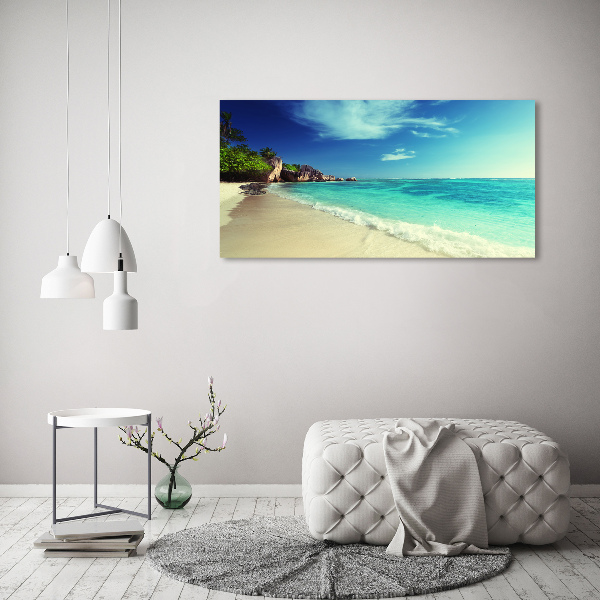 Foto auf Acryl Strand der Seychellen