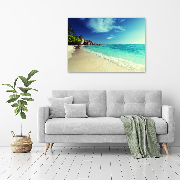 Foto auf Acryl Strand der Seychellen