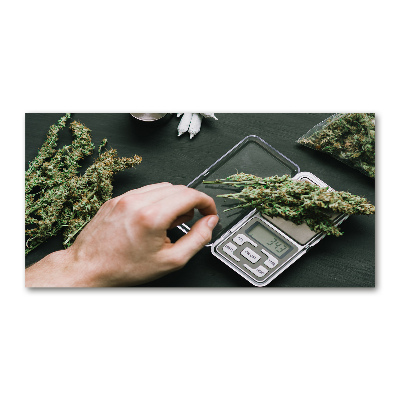 Acrylbild Fotodruck Marihuana-Blüten