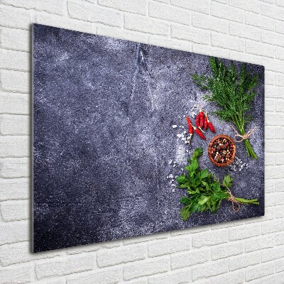Bild auf Acrylglas Kräuter und Gewürze