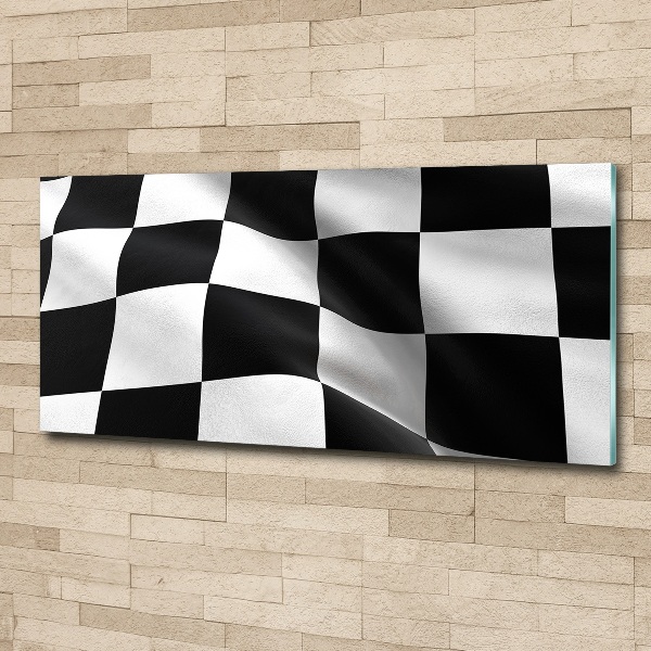 Acrylbild Fotodruck Zielflagge