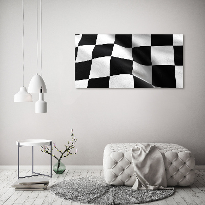 Acrylbild Fotodruck Zielflagge