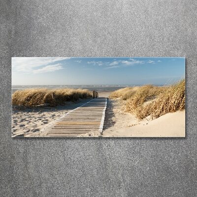 Foto auf Acryl Strandweg