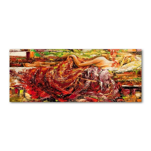 Acrylbild Fotodruck Schlafende Frau