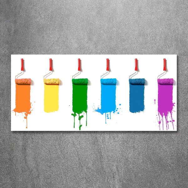 Acrylglas-Druck Farbrollen