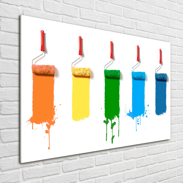 Acrylglas-Druck Farbrollen