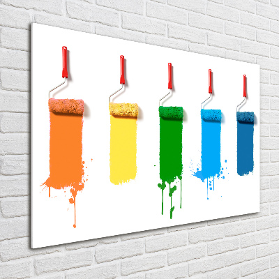 Acrylglas-Druck Farbrollen