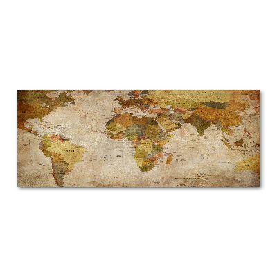 Foto auf Acryl Politische Karte