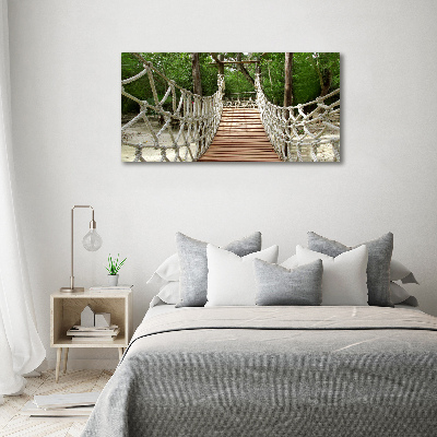 Bild auf Acrylglas Seilbrücke