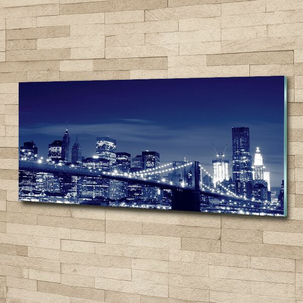 Acrylbild Fotodruck New York bei Nacht