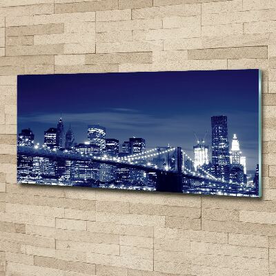 Acrylbild Fotodruck New York bei Nacht