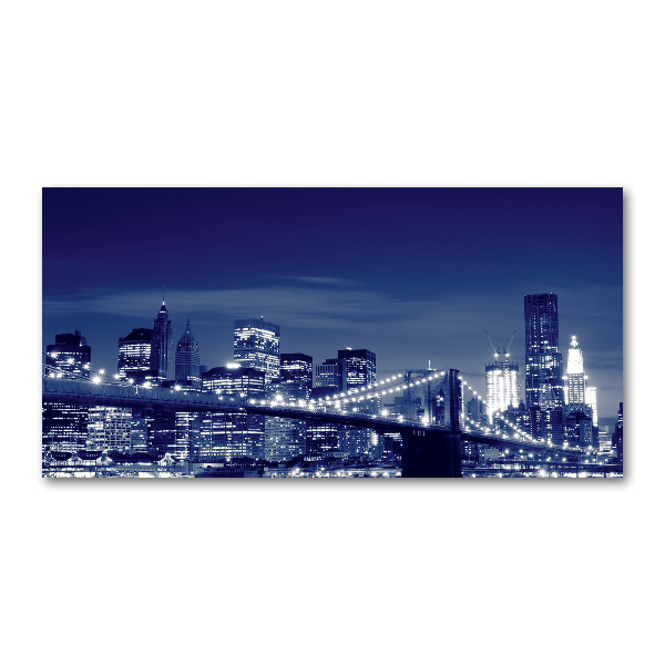 Acrylbild Fotodruck New York bei Nacht