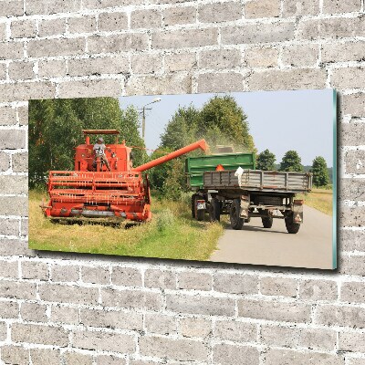 Acrylglas-Druck Mähdrescher
