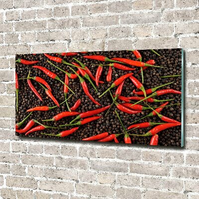 Acrylbild Fotodruck Chilischoten