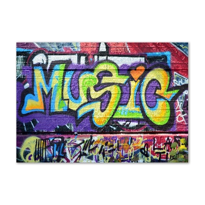 Acrylglas-Druck Graffiti an der Wand