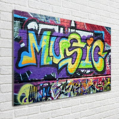 Acrylglas-Druck Graffiti an der Wand