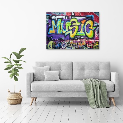 Acrylglas-Druck Graffiti an der Wand