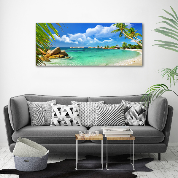 Foto auf Acryl Strand der Seychellen