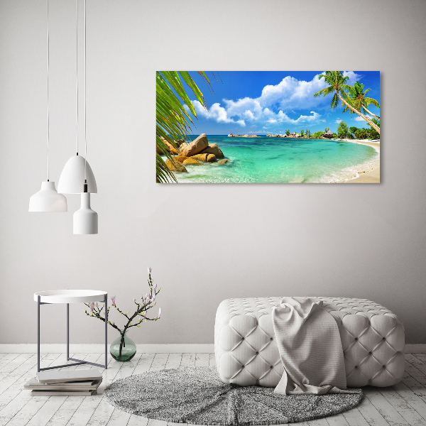 Foto auf Acryl Strand der Seychellen