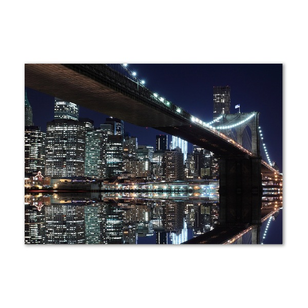 Acrylbild Fotodruck Brooklyn Bridge
