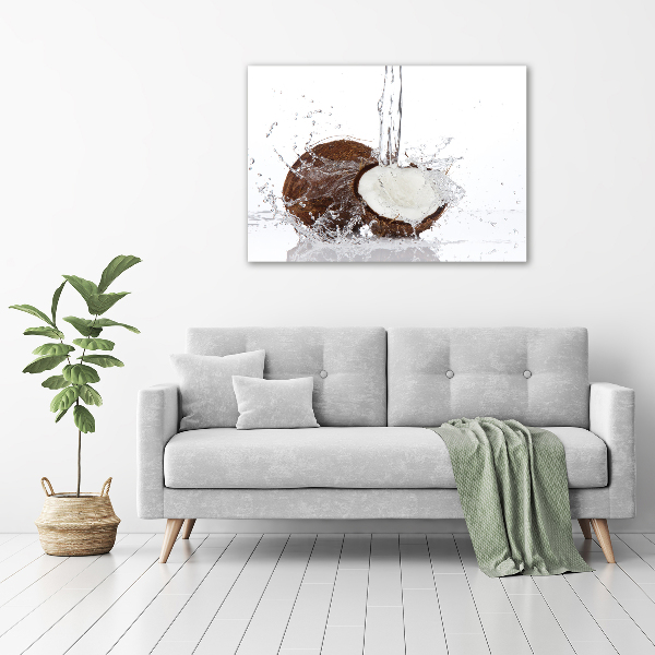 Acrylbild Fotodruck Kokosnuss