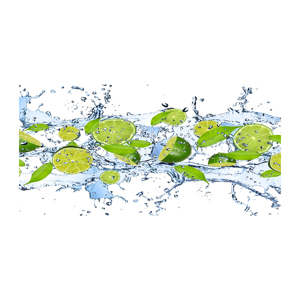 Acrylglas-Druck Limetten und Wasser