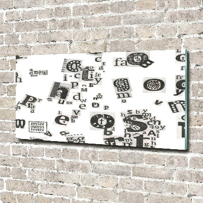 Acrylbild Fotodruck Leserbriefe aus einer Zeitung