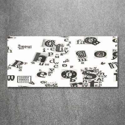 Acrylbild Fotodruck Leserbriefe aus einer Zeitung