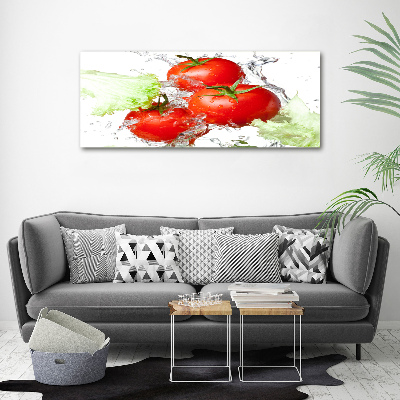Foto auf Acryl Tomaten und Salat