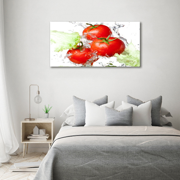 Foto auf Acryl Tomaten und Salat